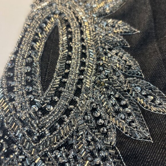 Ralph Lauren Black Label Heavy Leg Sequin Beaded Beads Size 28 - Picture 8 of 12